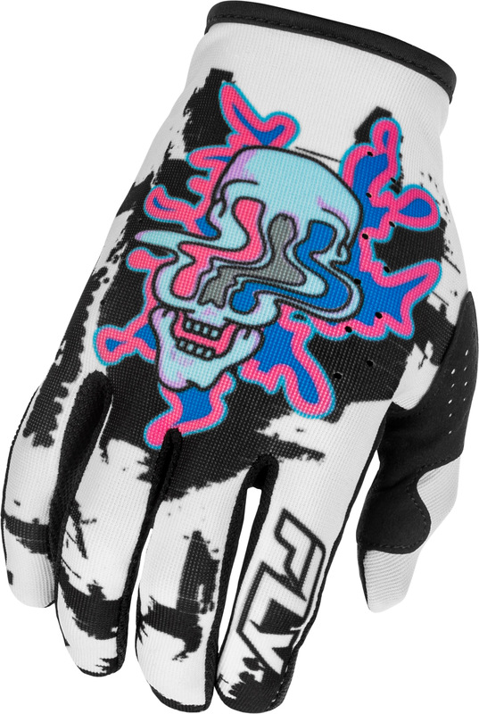 Gants FLY RACING Lite Warp Special Edition – blanc/bleu/rose