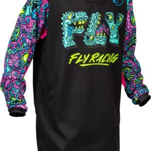 Maillot enfant FLY RACING Kinetic Mutant – noir/multi