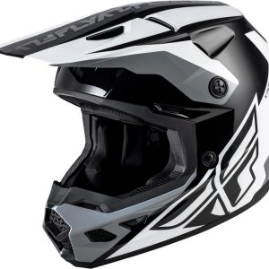 Casque FLY RACING Kinetic Crest – noir/blanc/gris
