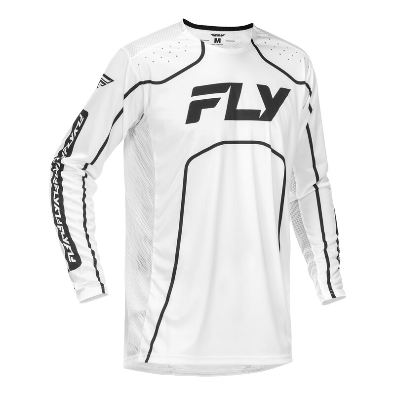 Maillot vélo enfant FLY RACING Rayce – blanc/noir