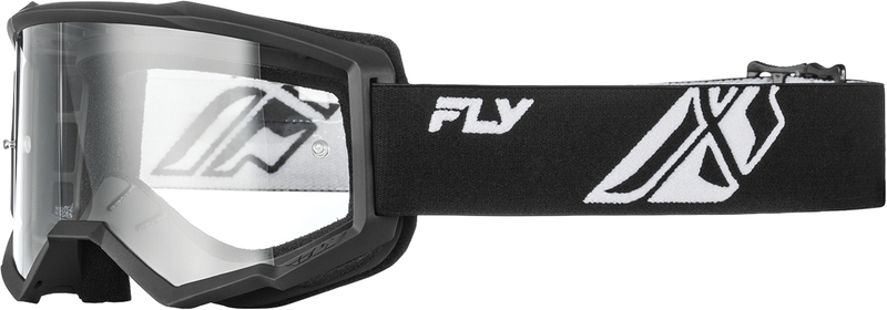 Masque FLY RACING Focus noir/blanc – écran clair