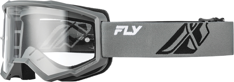 Masque FLY RACING Focus gris/noir – écran clair