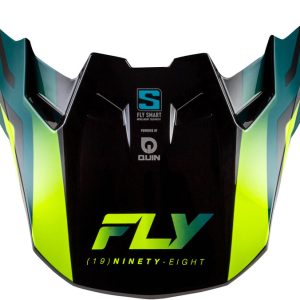 Visière FLY RACING Formula S Carbon Byte – Black Carbon/Teal/Lime