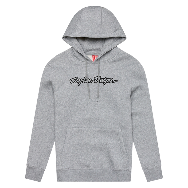 Hoodie TROY LEE DESIGNS Signature – Gray Heather