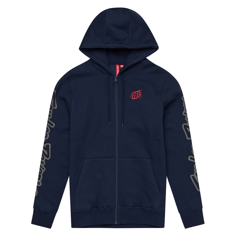Hoodie TROY LEE DESIGNS Zip Up Branded – Navy