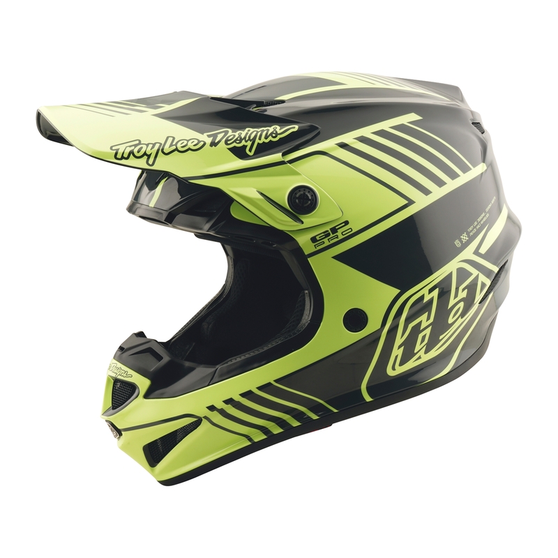 Casque TROY LEE DESIGNS GP Pro Segment – jaune
