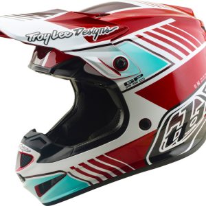 Casque TROY LEE DESIGNS GP Pro Mips – Segment rouge/blanc