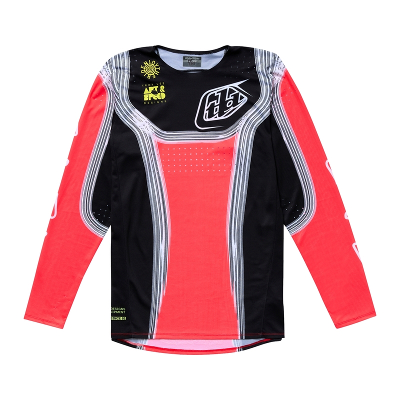 Maillot TROY LEE DESIGNS SE Pro Stripes – Infra Red/noir
