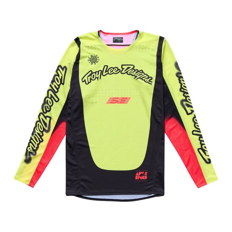 Maillot TROY LEE DESIGNS SE Pro Roam – jaune fluo