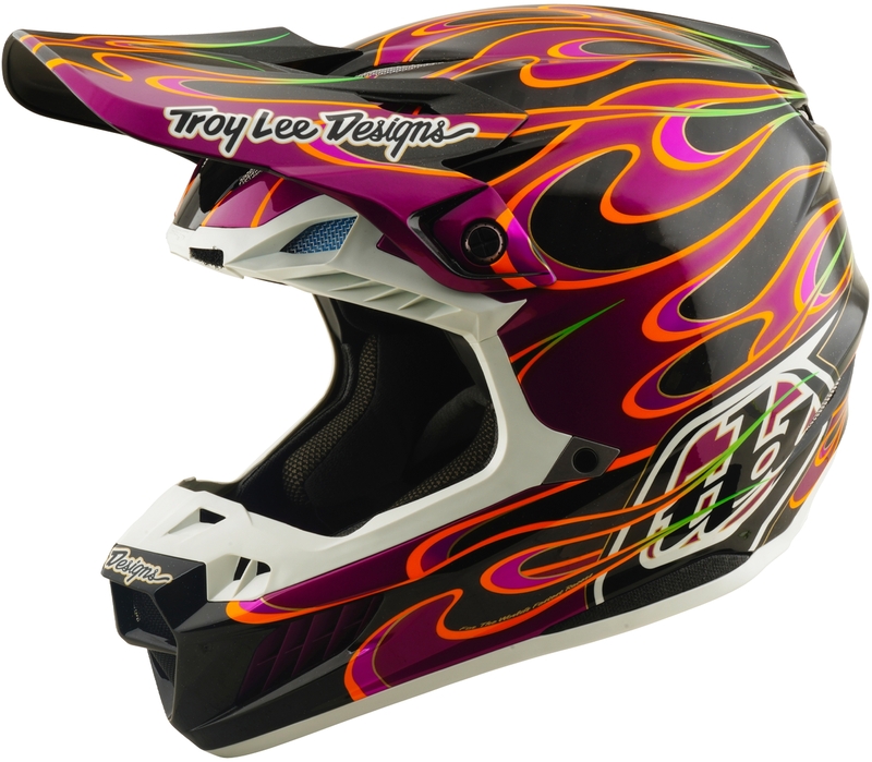 Casque TROY LEE DESIGNS SE5 Carbon Mips – Torched noir/violet