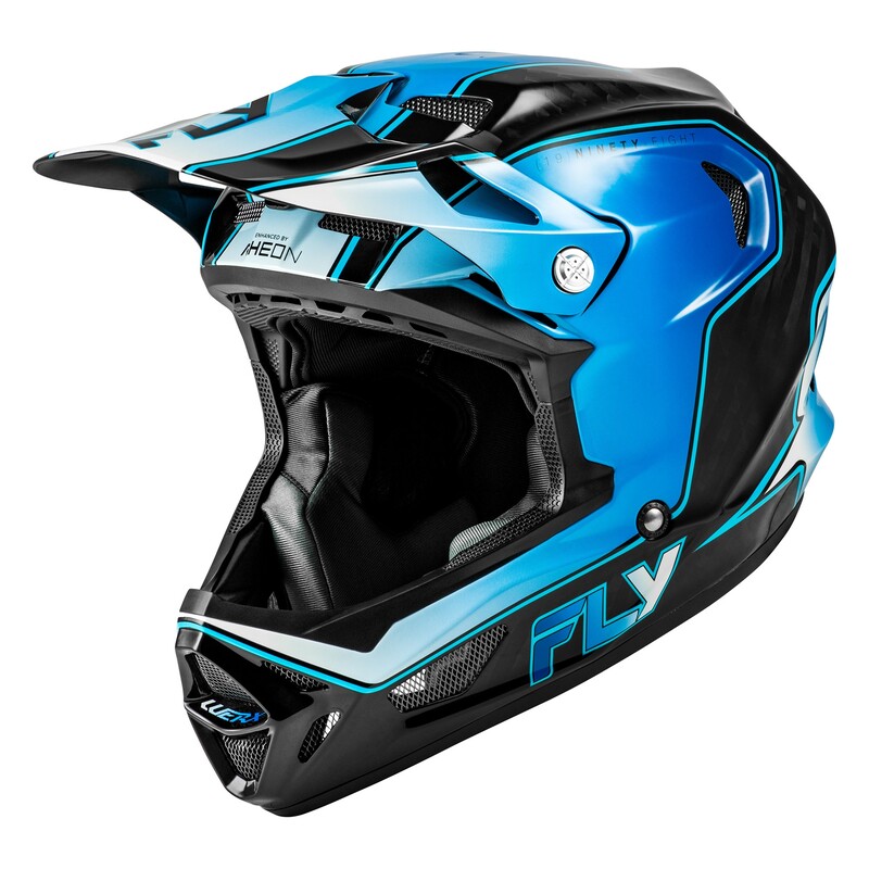 Casque vélo FLY RACING Werx-R Carbon Flow – bleu/blanc