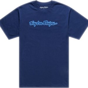 T-Shirt TROY LEE DESIGNS Signature – Navy/Aero Blue