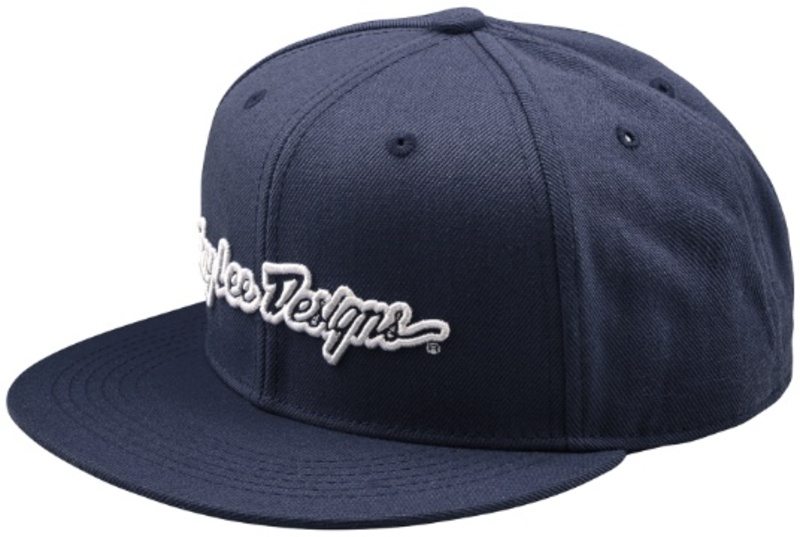 Casquette TROY LEE DESIGNS Flat Bill Snapback Signature – Indigo