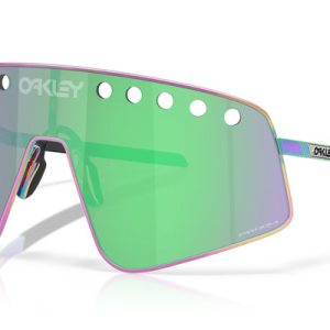 Lunettes de soleil OAKLEY Sutro TI Sweep – Polished Oil Slick écran Prizm Road Jade