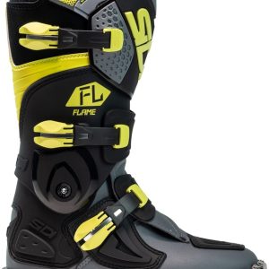 Bottes enfants SIDI Flame – noir / Citron / gris
