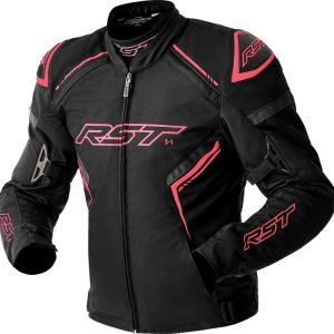 Veste femme RST S1 D3O Textile – noir/rose