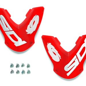 Plaque tibiale SIDI 90 nylon – rouge/blanc