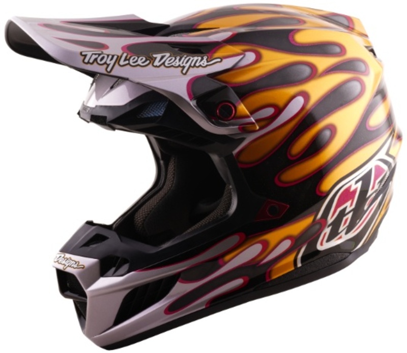Casque TROY LEE DESIGNS SE5 Carbon Mips – Overspray noir/or