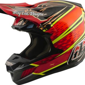 Casque TROY LEE DESIGNS SE5 Carbon Mips – Wings rouge