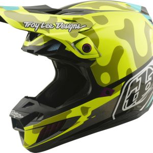 Casque TROY LEE DESIGNS SE5 Composite Mips – Myth jaune fluo