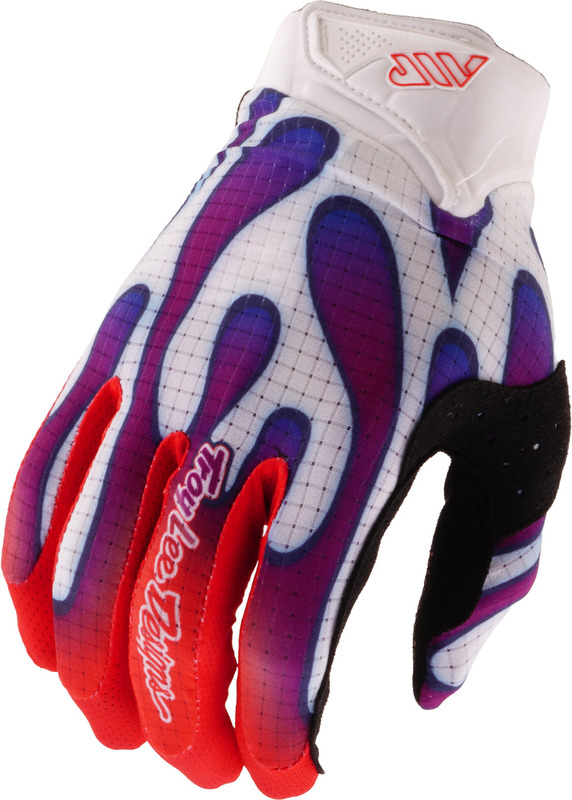 Gants TROY LEE DESIGNS Air – Overspray blanc/violet
